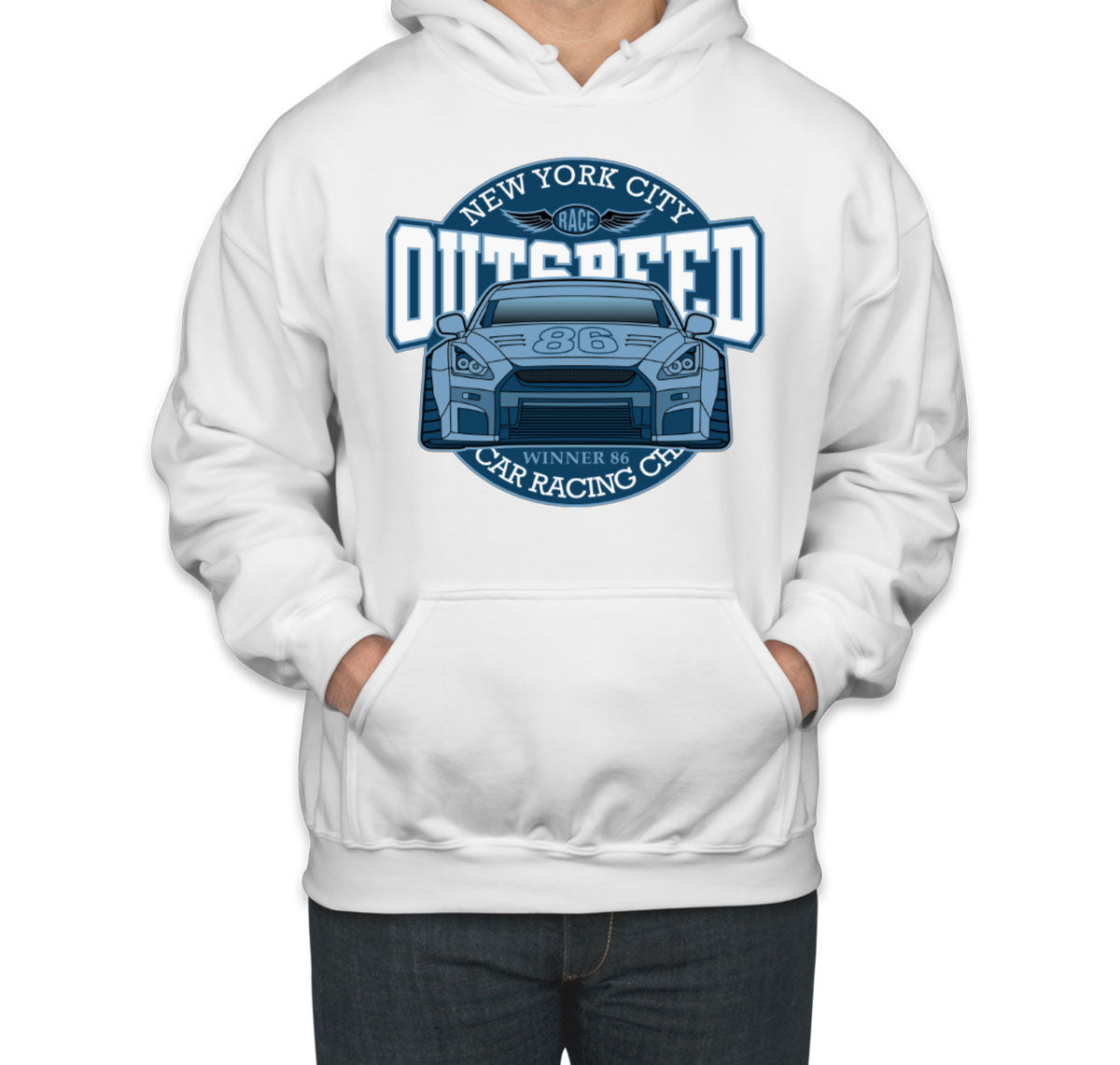 New York City Car Racing Outspeed Unisex Hoodie
