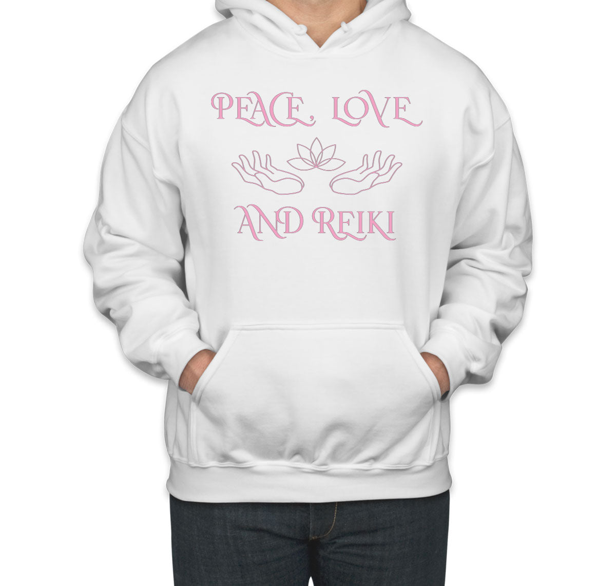 Peace Love And Reiki Unisex Hoodie