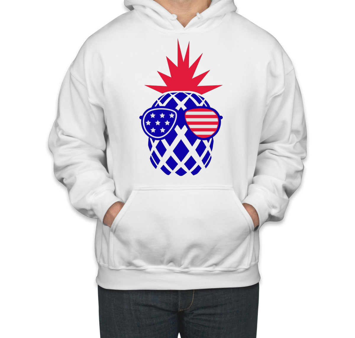 Pineapple America Patriotic Unisex Hoodie