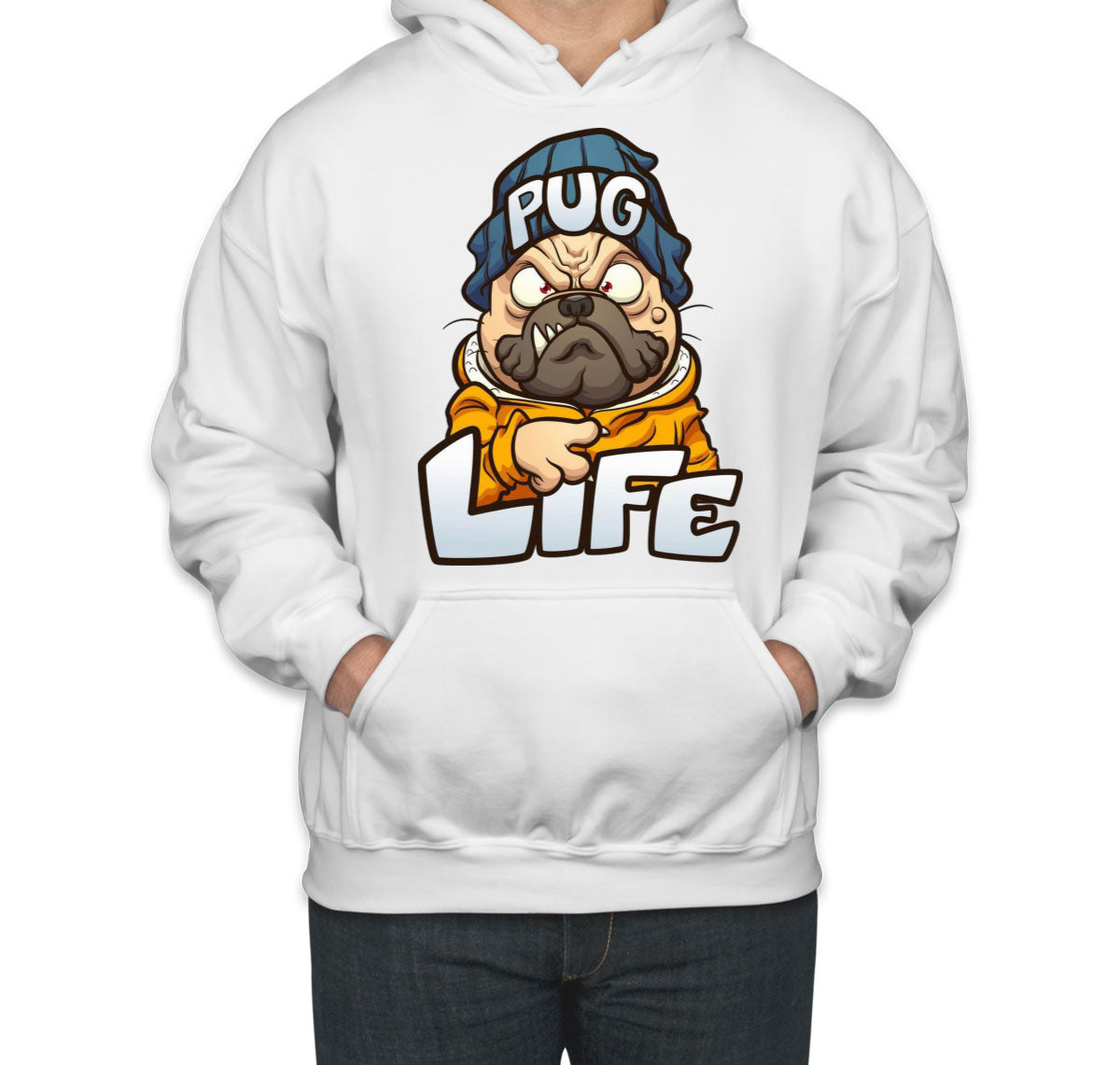Pug Life Pug Dog Cartoon Unisex Hoodie