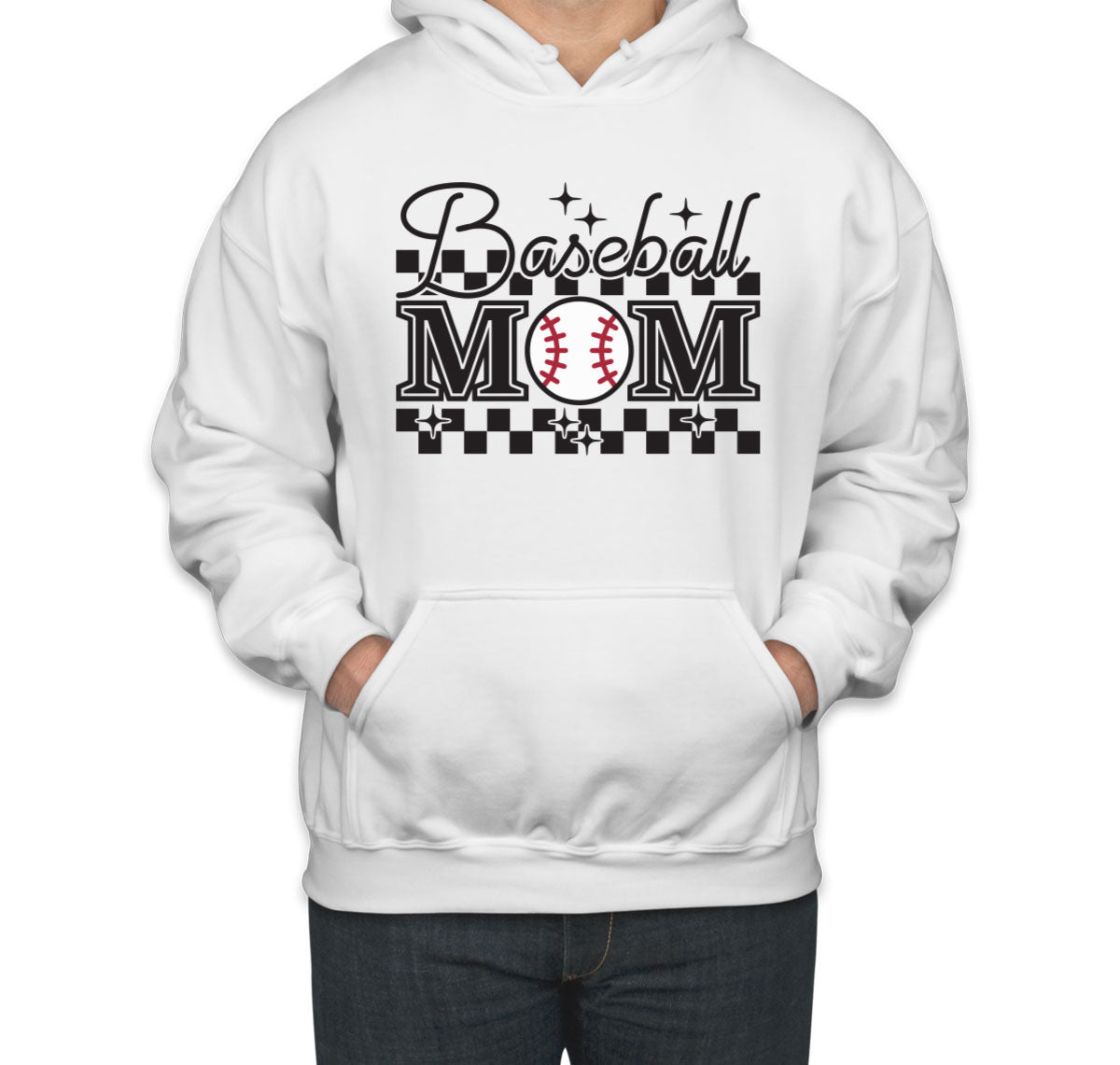 Retro Baseball Mom Unisex Hoodie