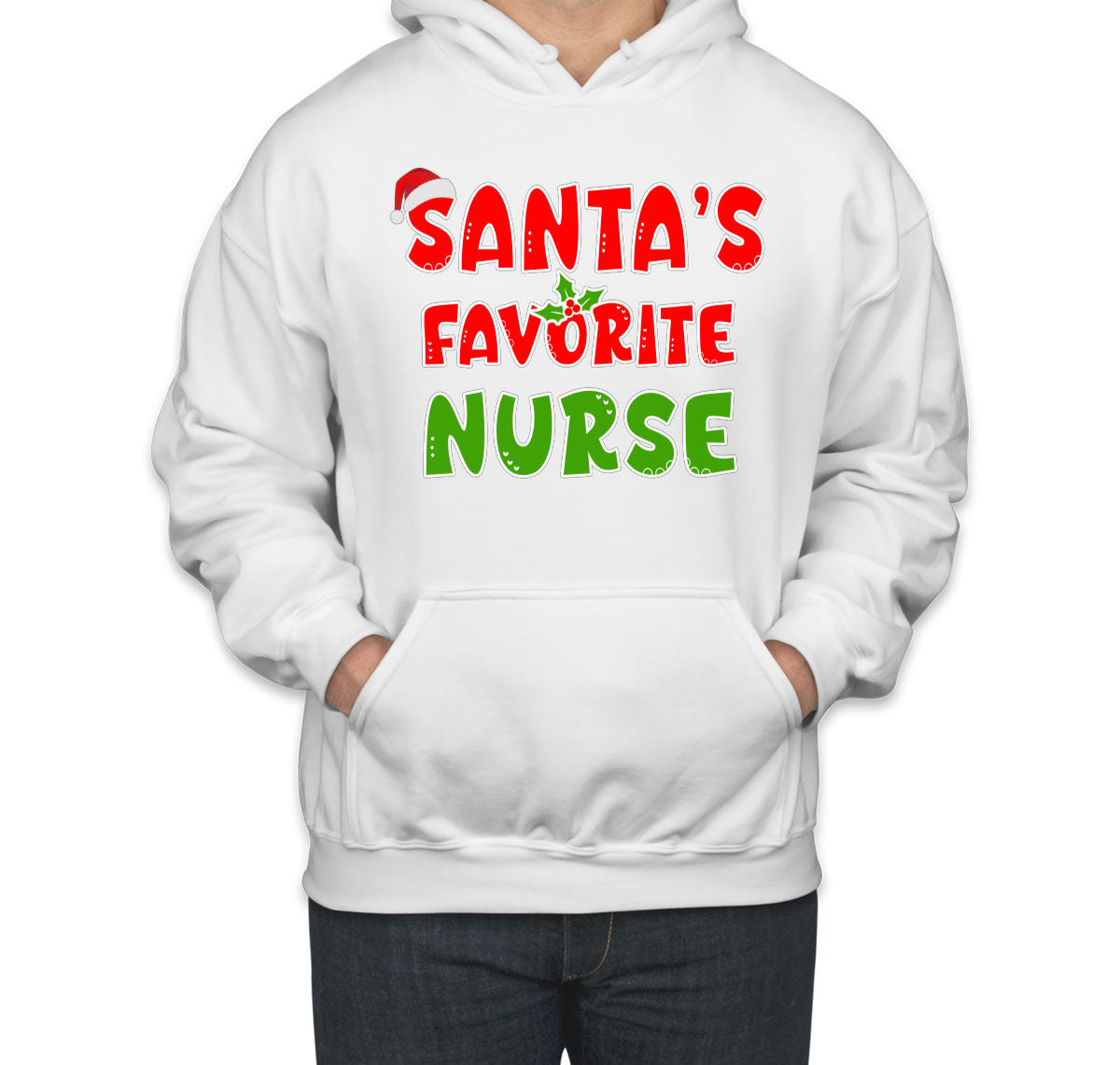 Santa's Favorite Nurse Unisex Hoodie