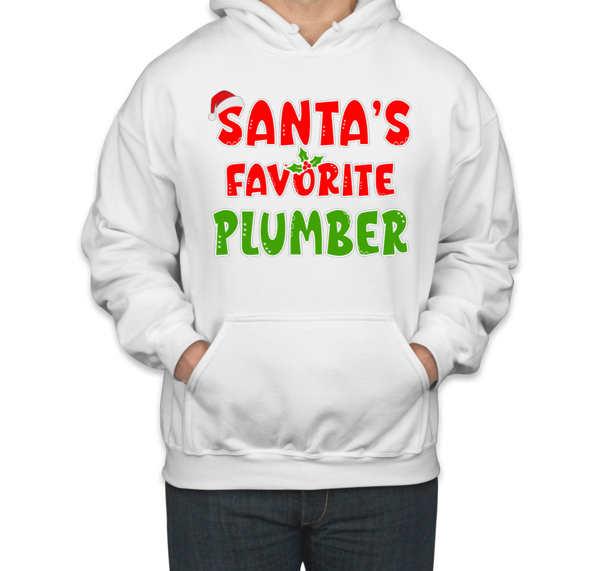 Santa's Favorite Plumber Unisex Hoodie