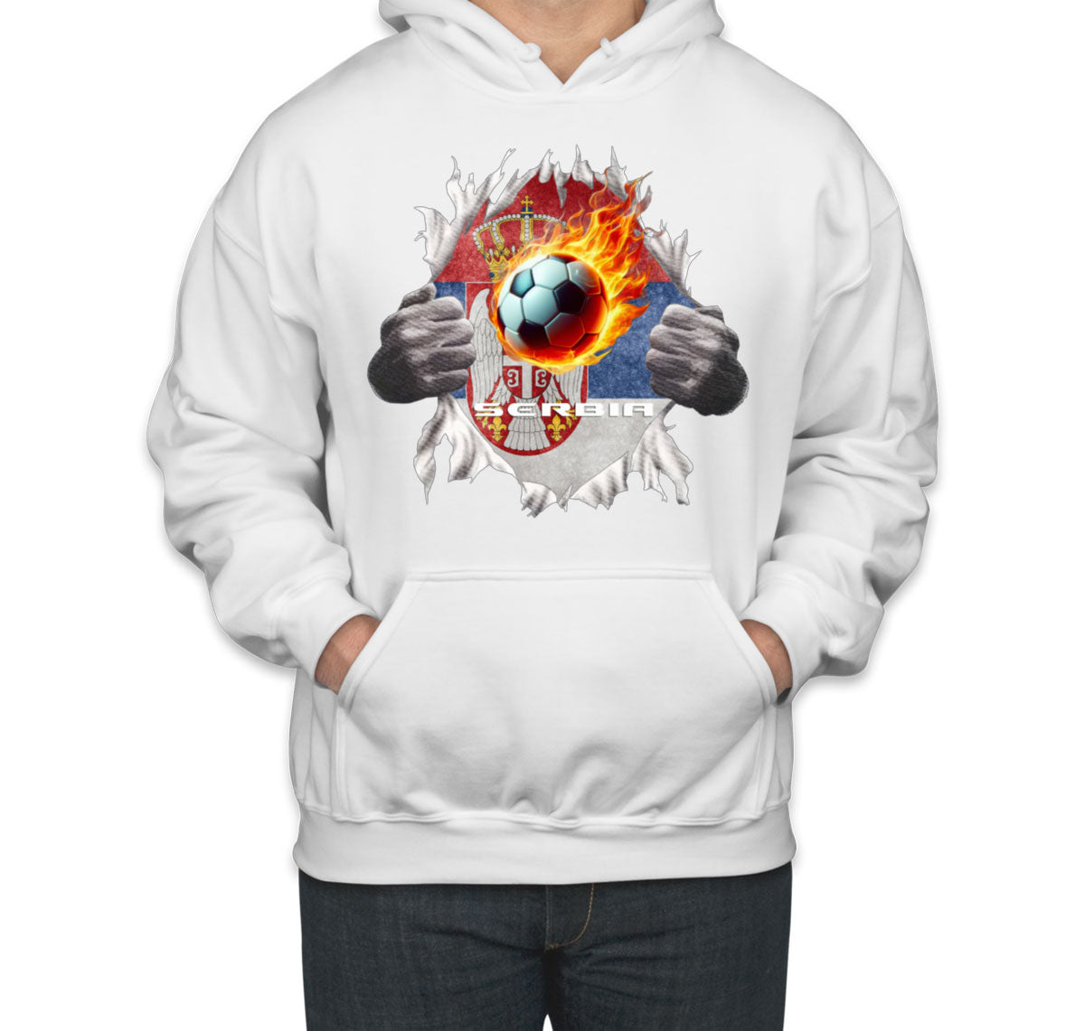 Serbia Euro Cup Soccer Football Unisex Hoodie