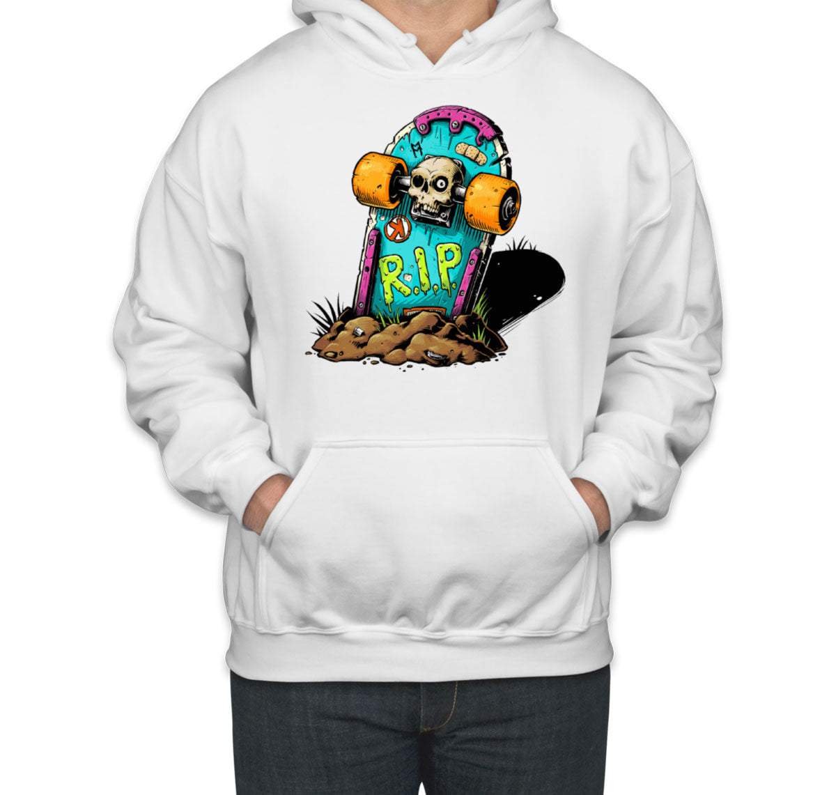 Skateboard Graveyard RIP Unisex Hoodie