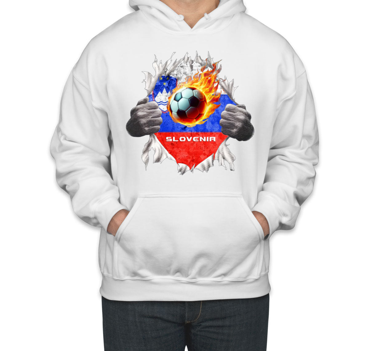 Slovenia Euro Cup Soccer Football Unisex Hoodie