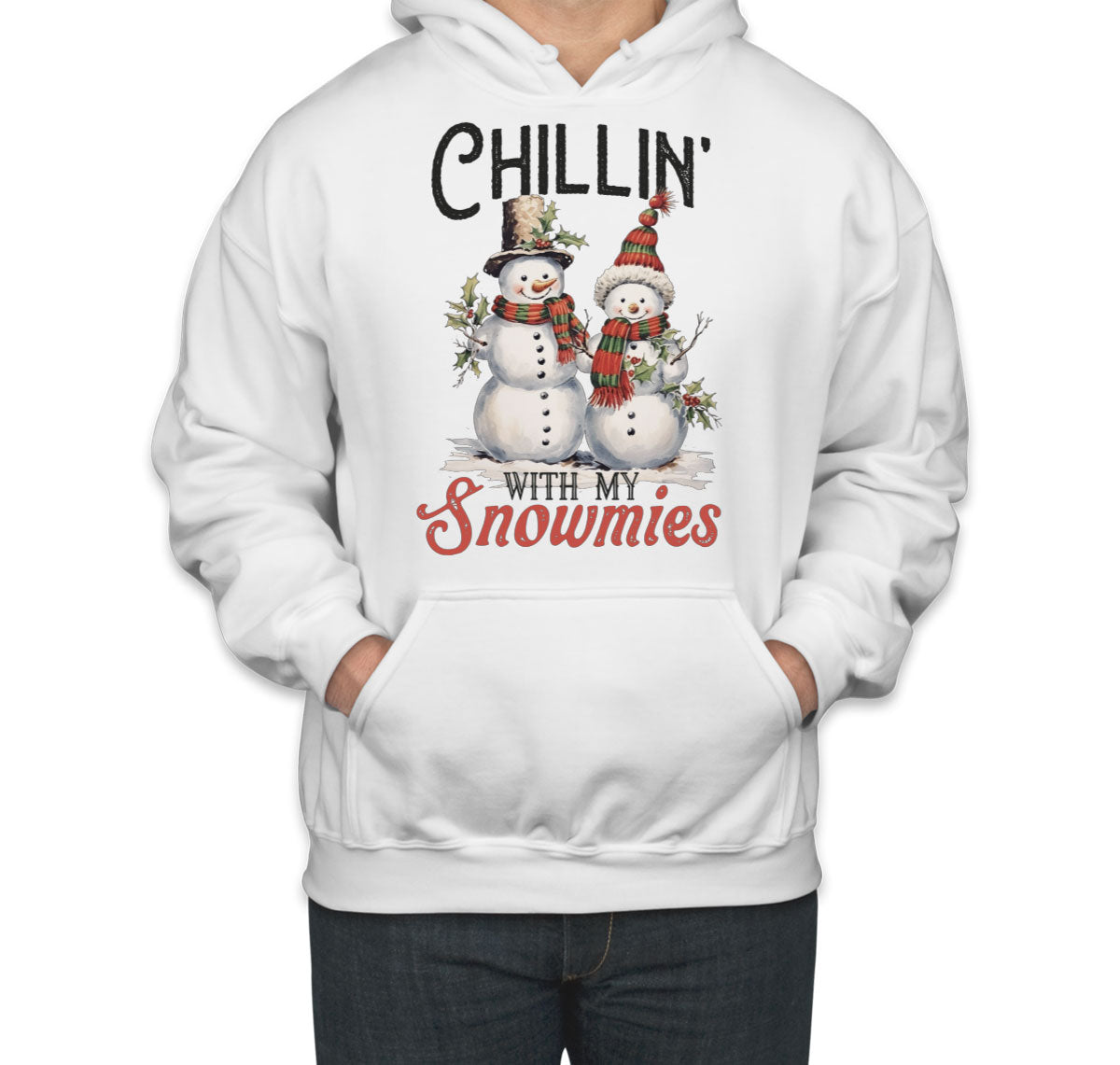 Chillin' With My Snowmies Christmas Unisex Hoodie
