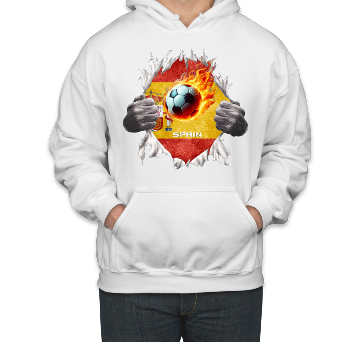 Spain Euro Cup Soccer Football Unisex Hoodie