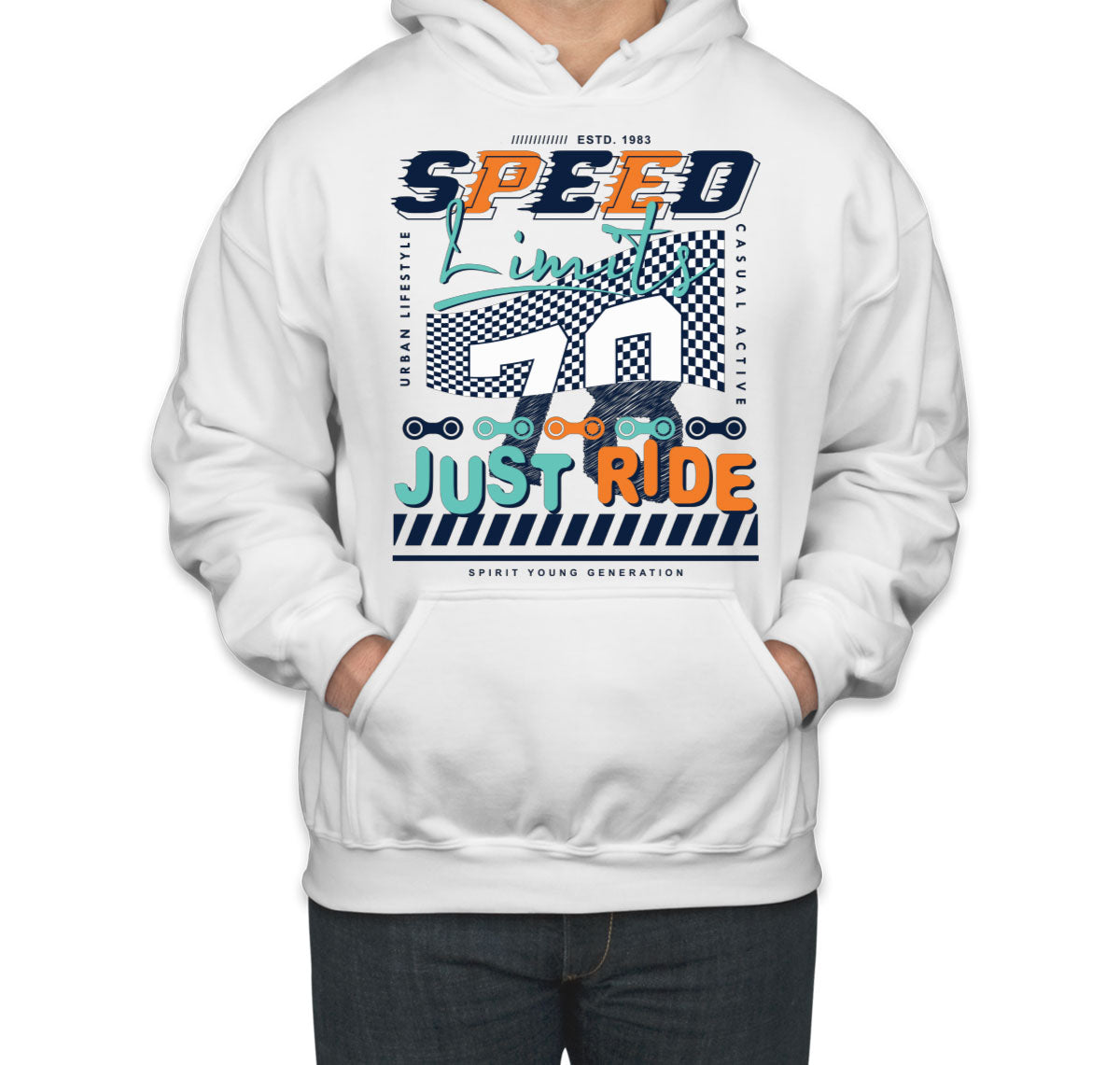Speed Limits Just Ride Unisex Hoodie