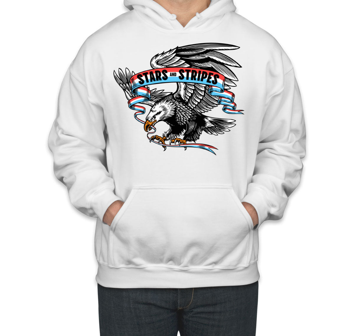 Stars And Stripes American Eagle Patriotic Unisex Hoodie