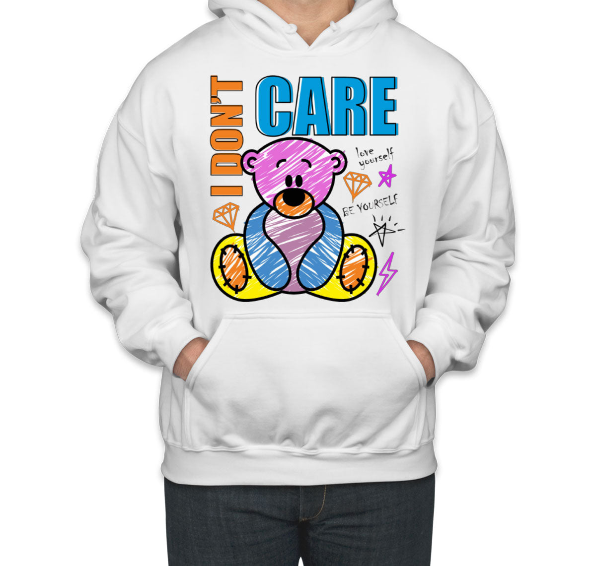 Teddy Bear I Don't Care Unisex Hoodie