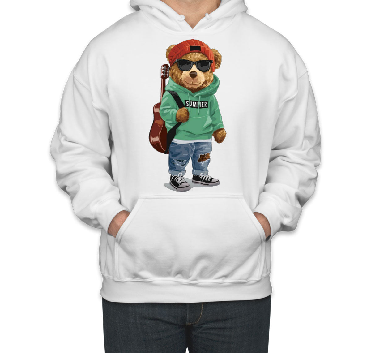 Teddy Bear Musician Unisex Hoodie