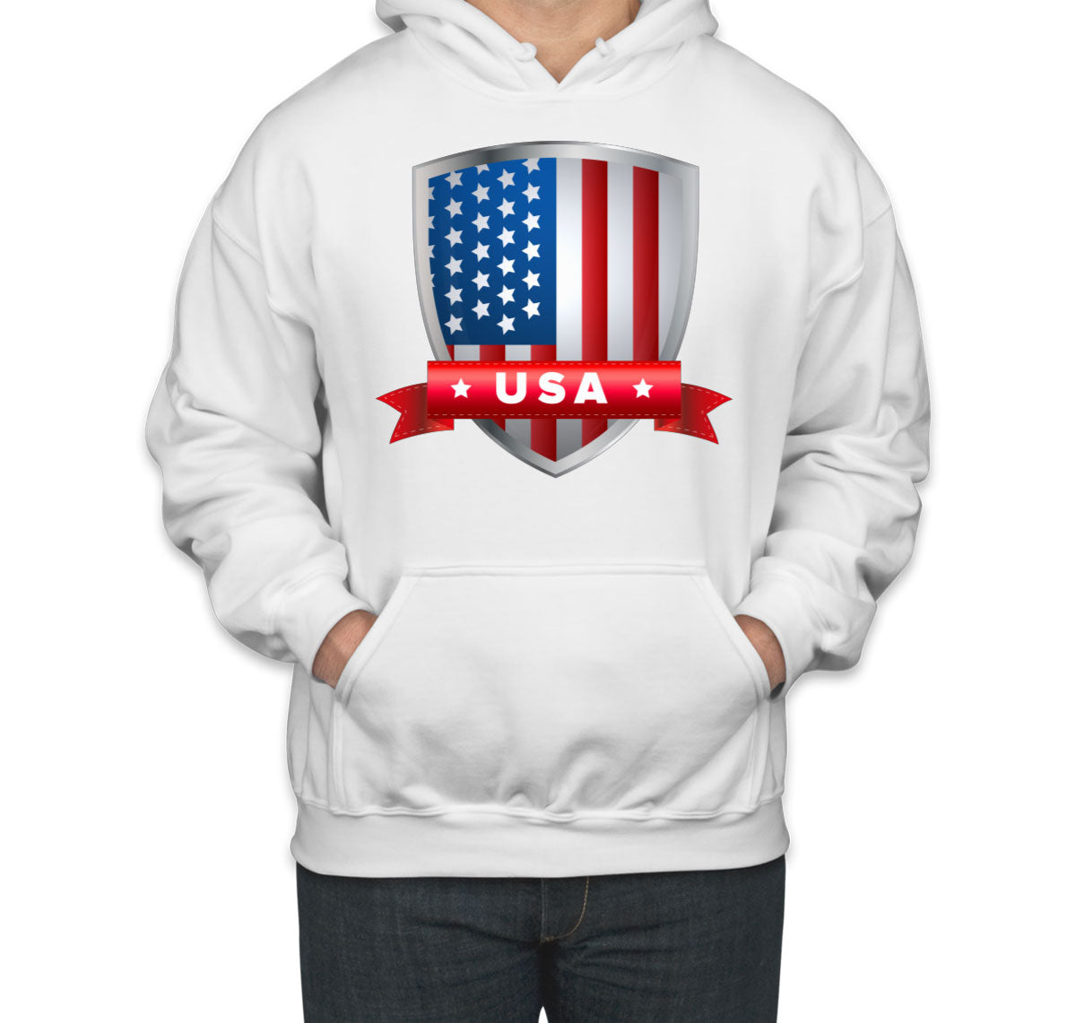 USA Shield Flag Unisex Hoodie