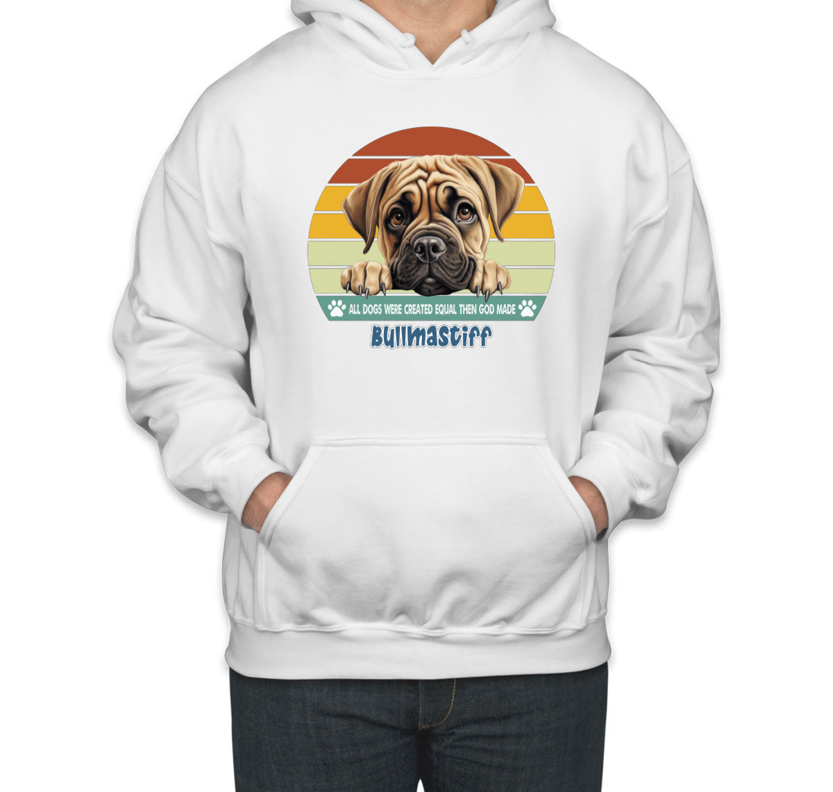 All Dogs Were Created Equal Bullmastiff Unisex Hoodie
