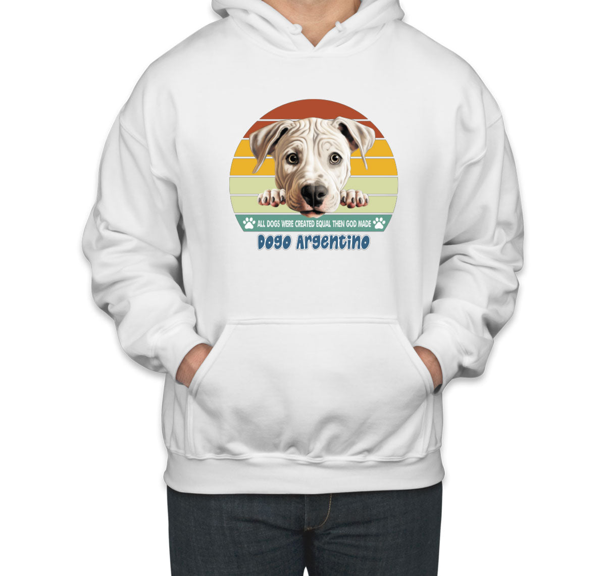 All Dogs Were Created Equal Dogo Argentino Unisex Hoodie
