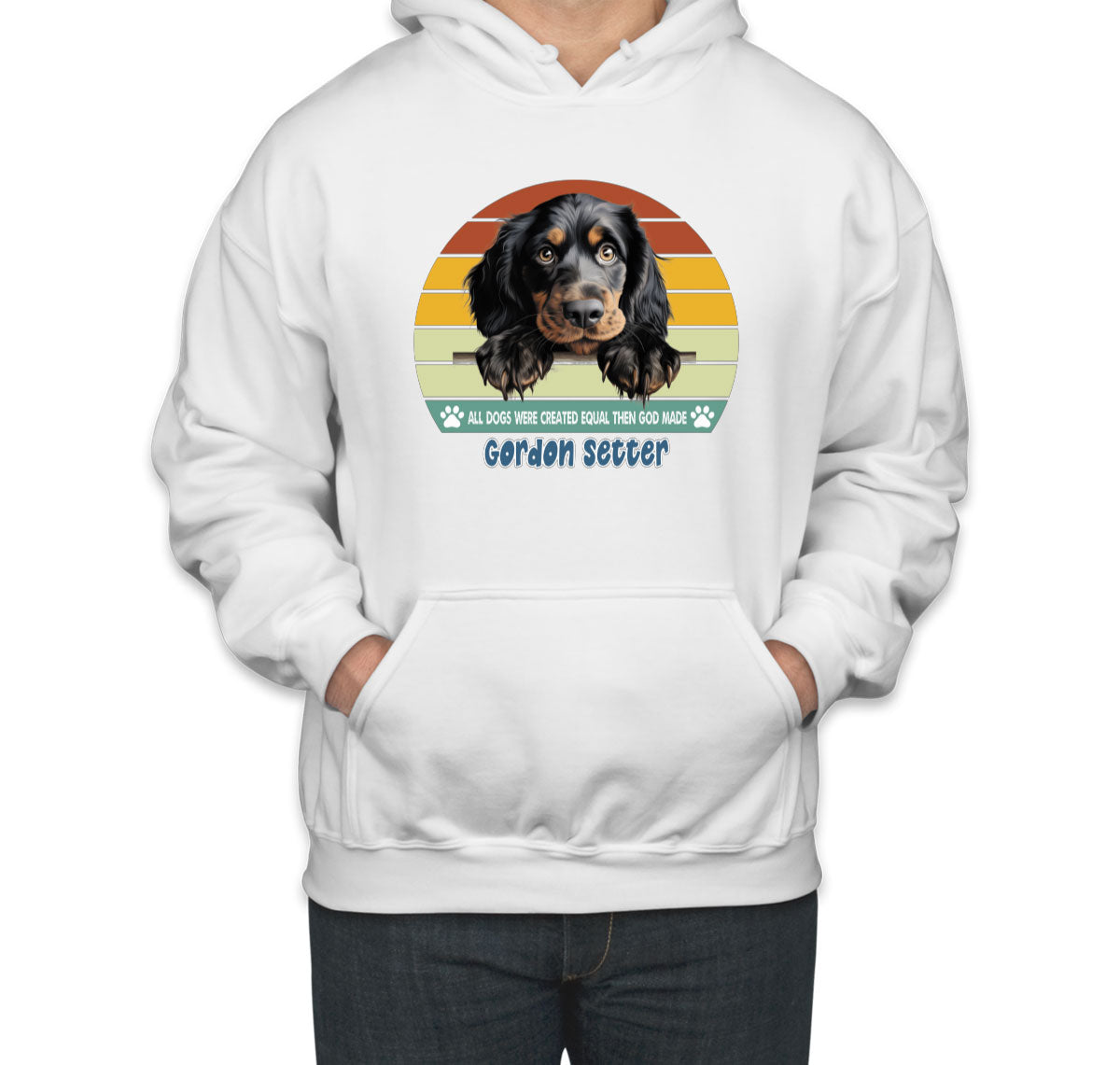 All Dogs Were Created Equal Gordon Setter Unisex Hoodie