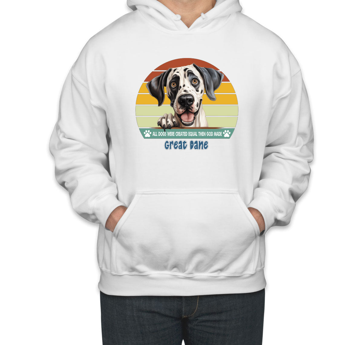 All Dogs Were Created Equal Great Dane Unisex Hoodie