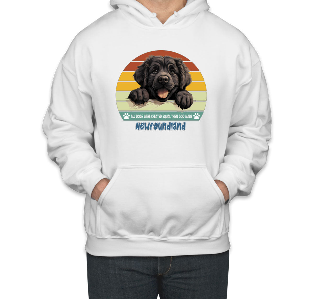 All Dogs Were Created Equal Newfoundland Unisex Hoodie