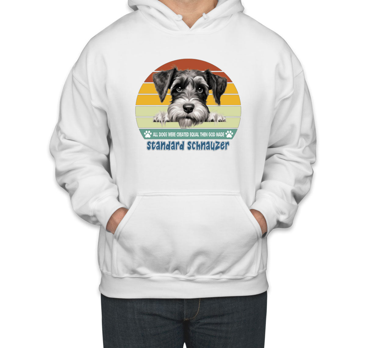 All Dogs Were Created Equal Standard Schnauzer Unisex Hoodie