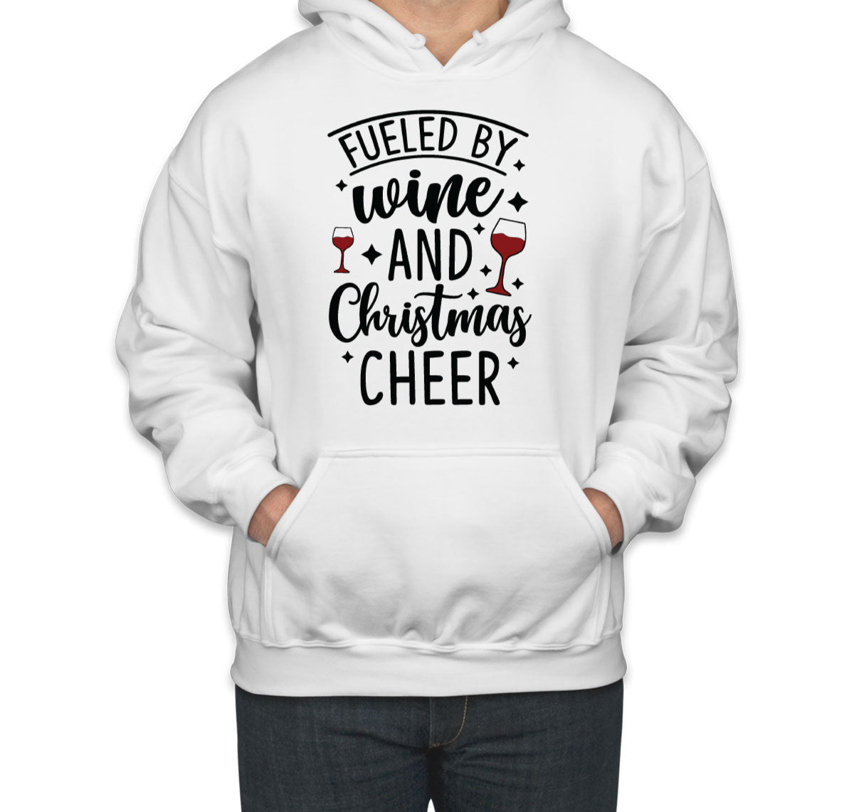 Fueled By Wine And Christmas Cheer Unisex Hoodie