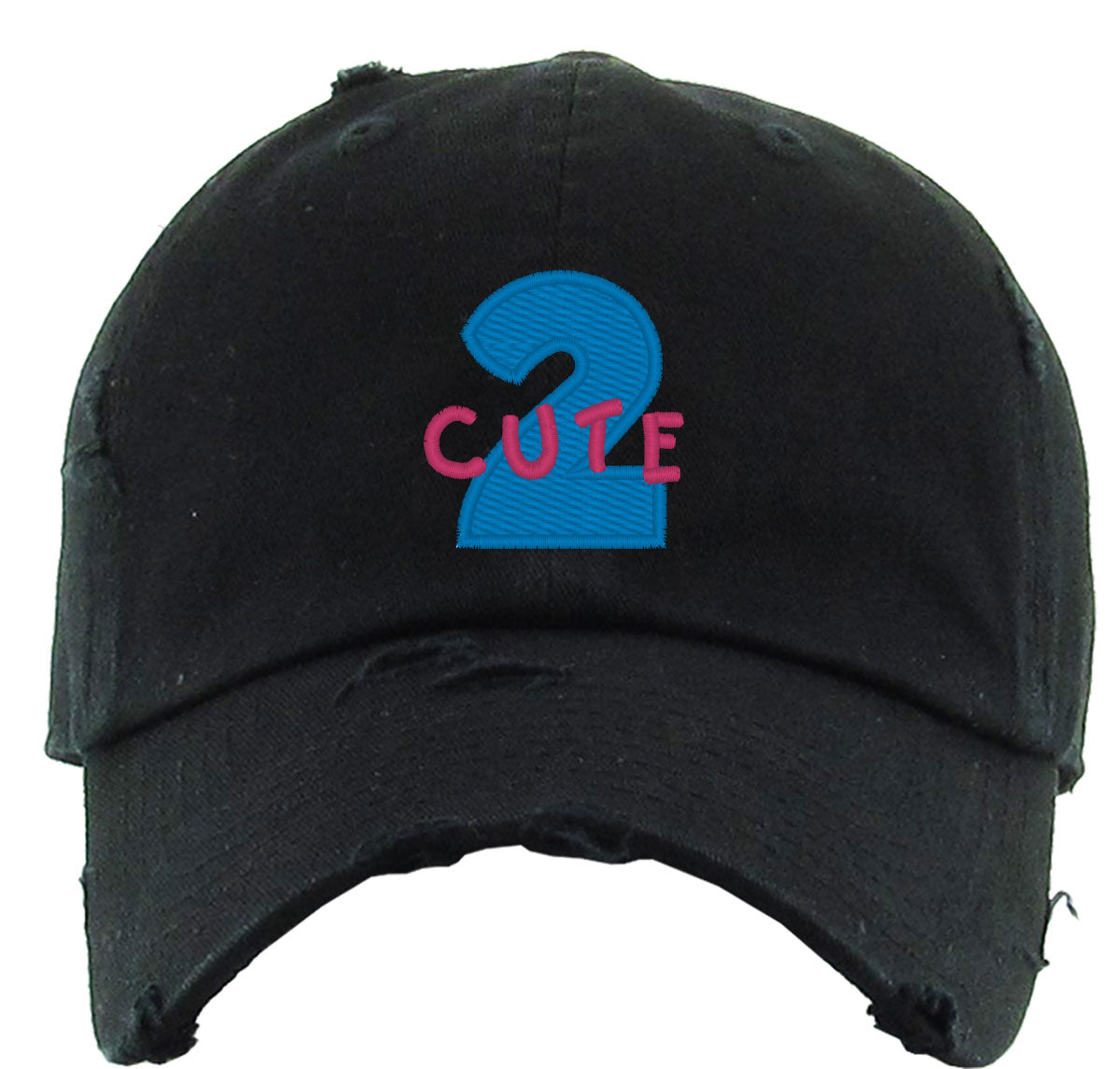 2 Cute Too Cute Vintage Baseball Cap