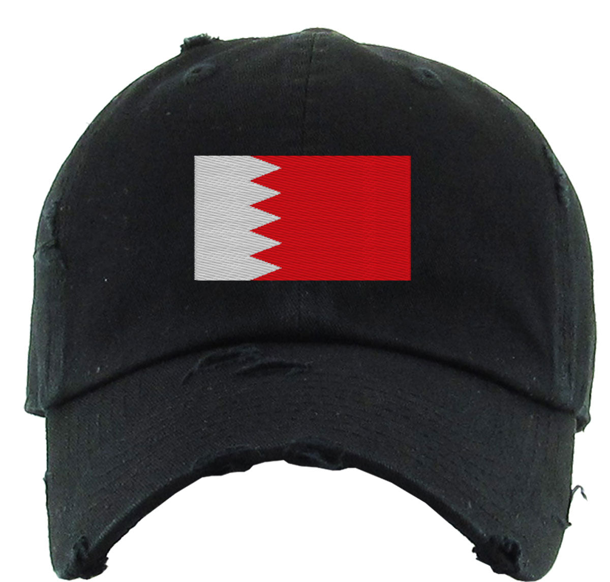 Bahrain Flag Vintage Baseball Cap