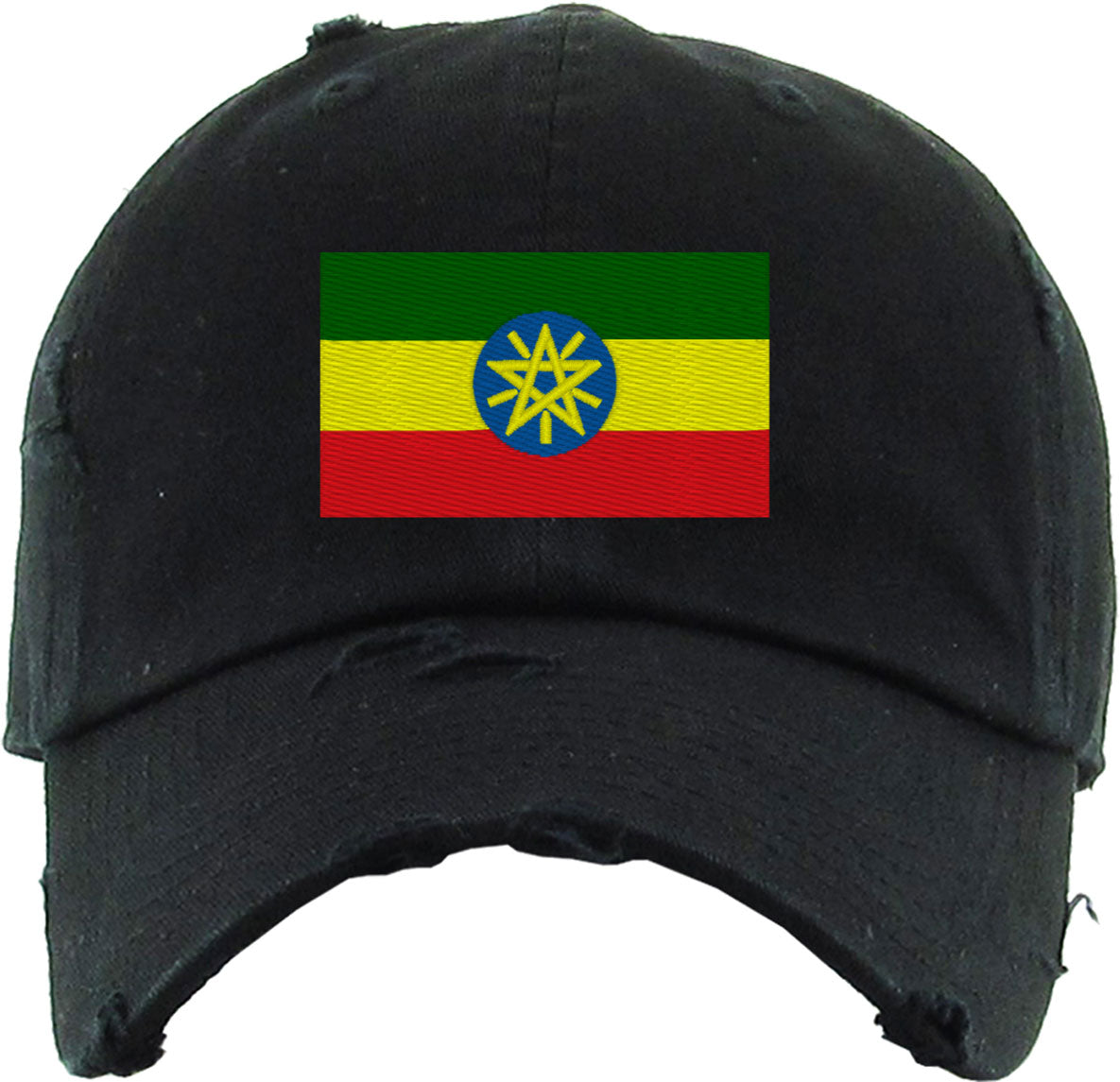 Ethiopia Flag Vintage Baseball Cap