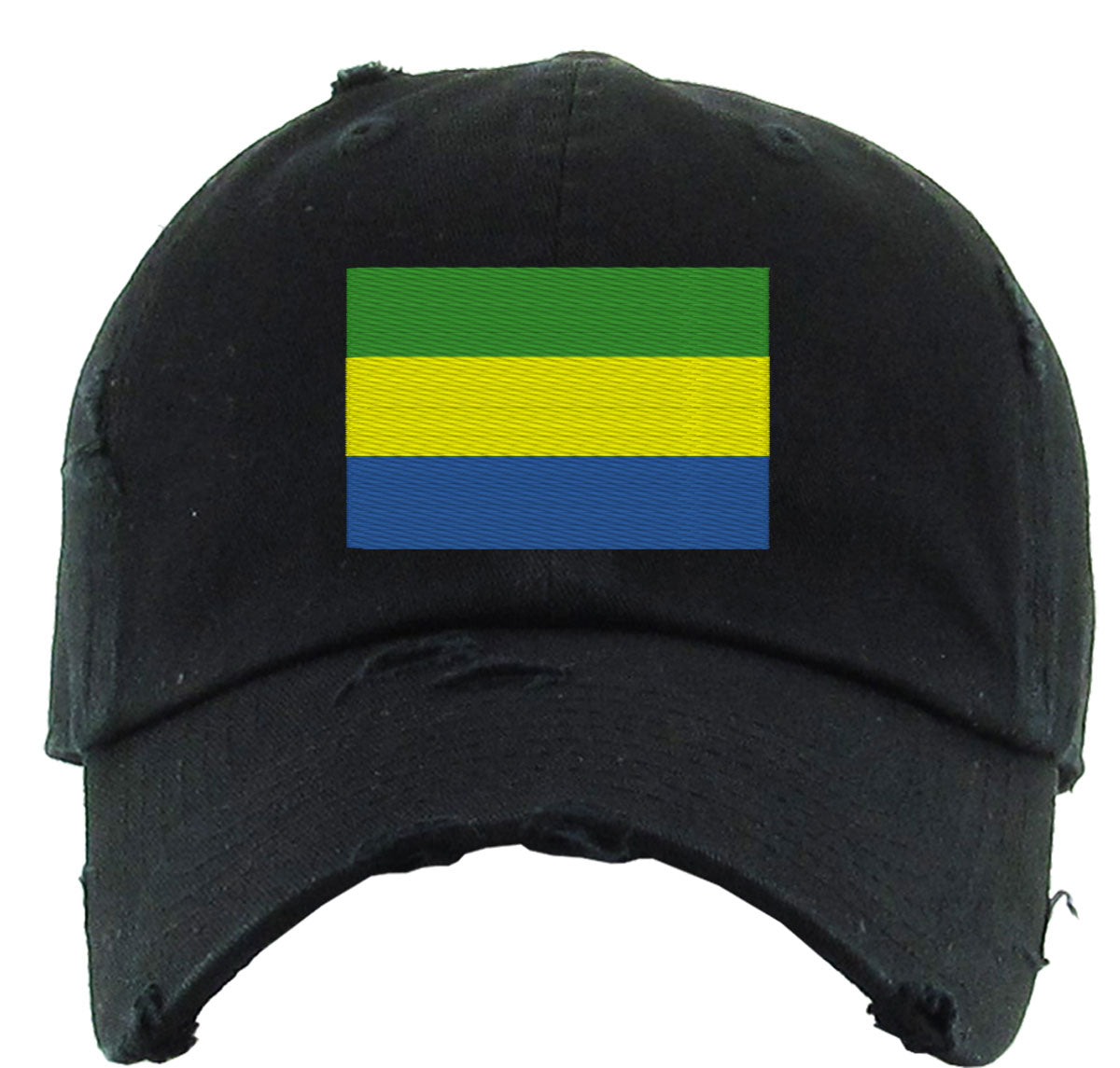 Gabon Flag Vintage Baseball Cap