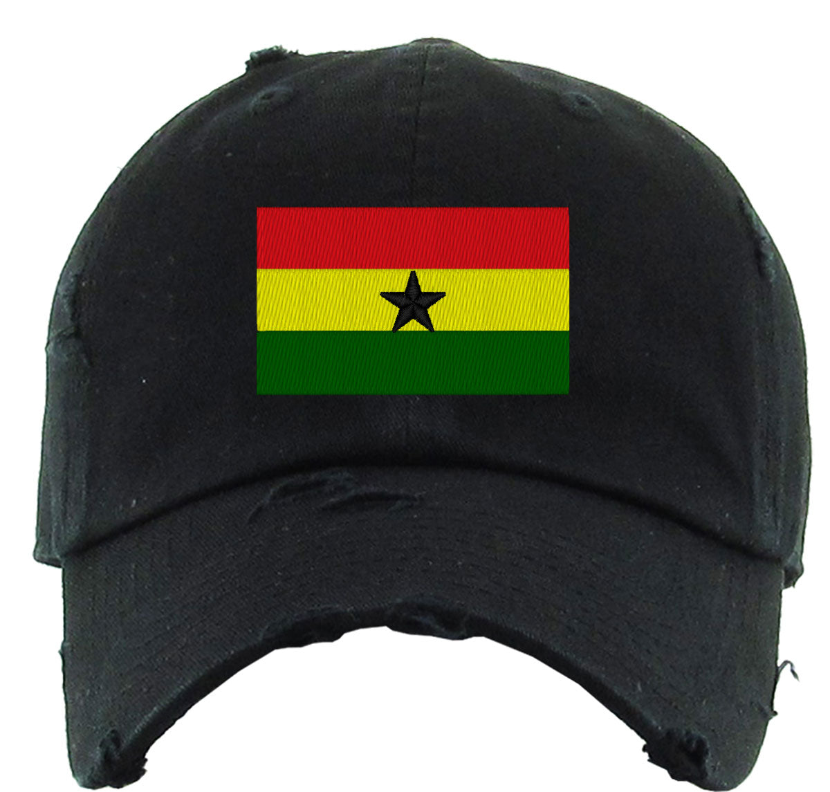 Ghana Flag Vintage Baseball Cap