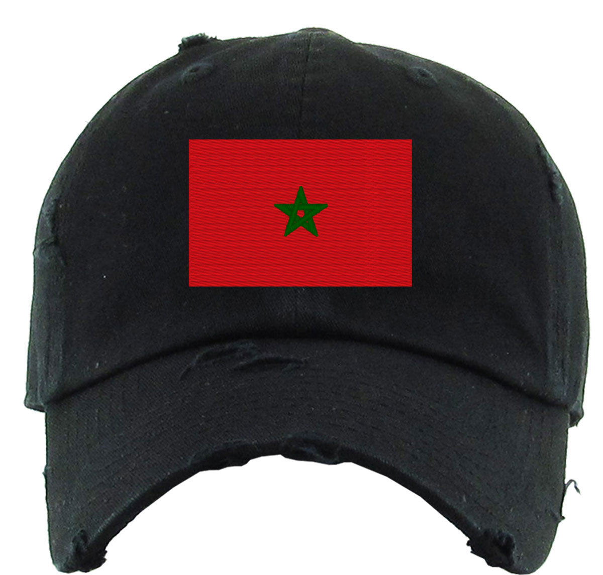 Morocco Flag Vintage Baseball Cap