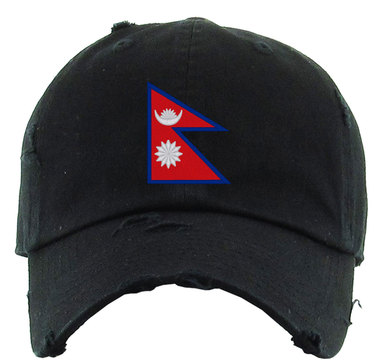 Nepal Flag Vintage Baseball Cap