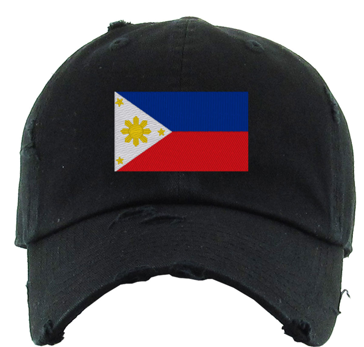 Philippines Flag Vintage Baseball Cap