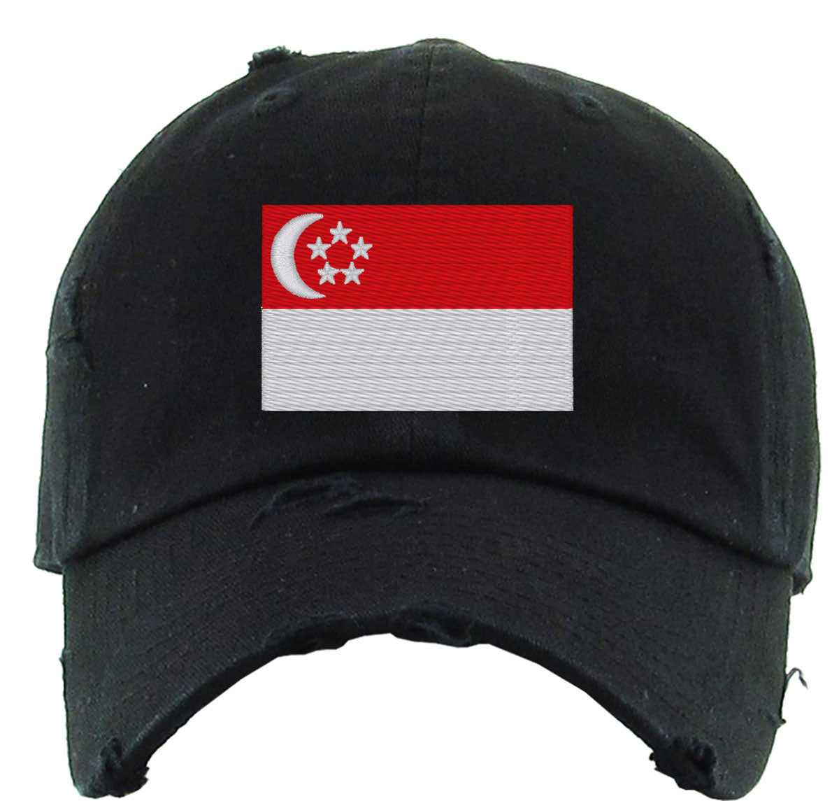 Singapore Flag Vintage Baseball Cap