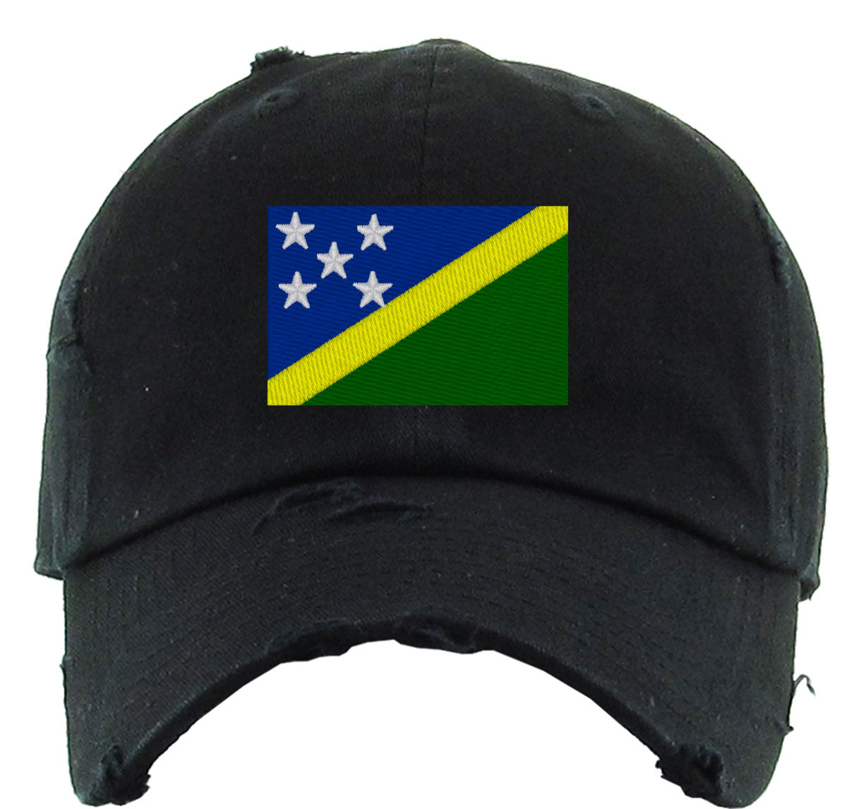 Solomon Islands Flag Vintage Baseball Cap