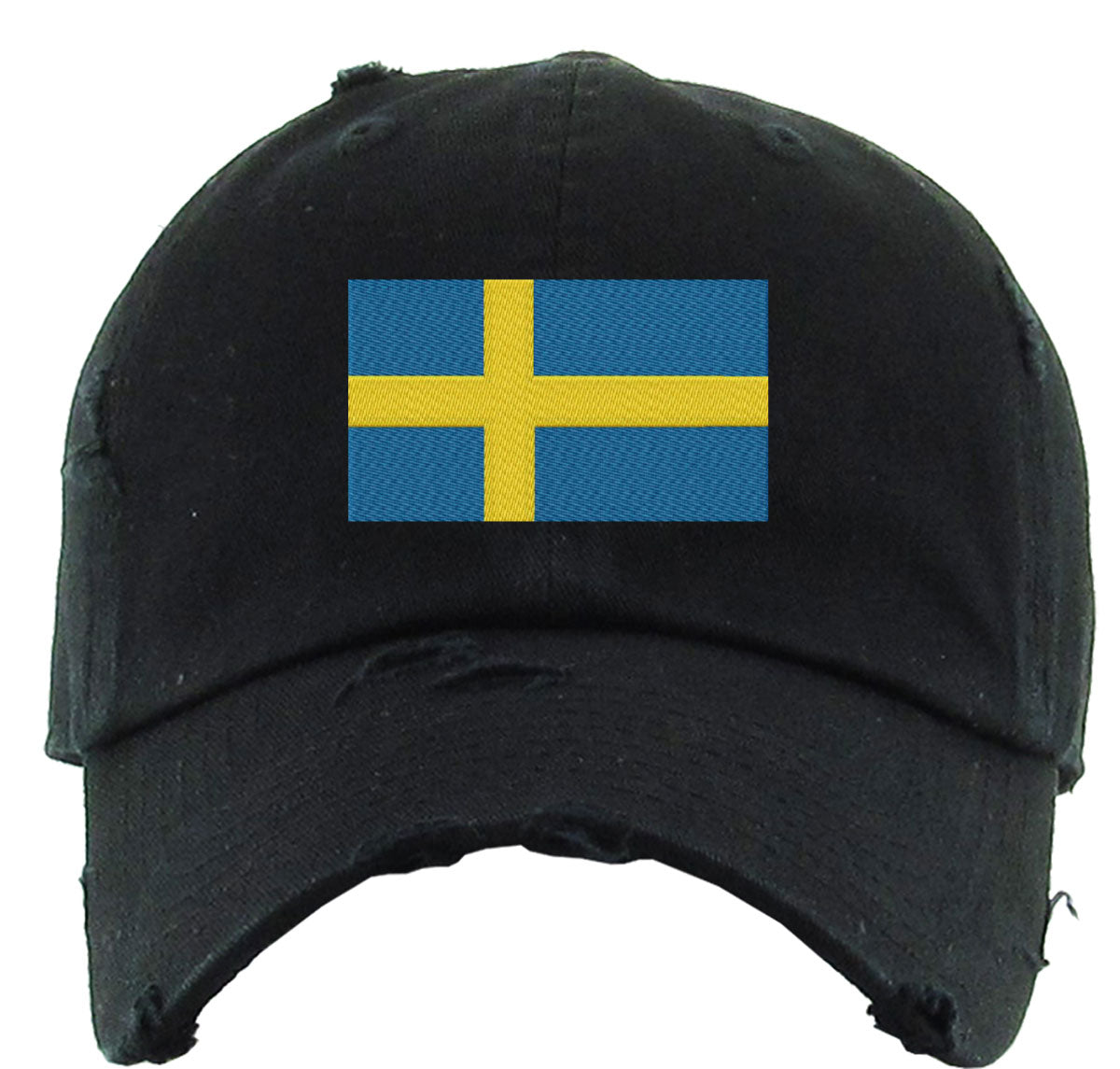 Sweden Flag Vintage Baseball Cap