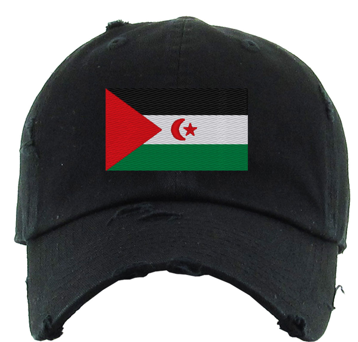 Western Sahara Flag Vintage Baseball Cap