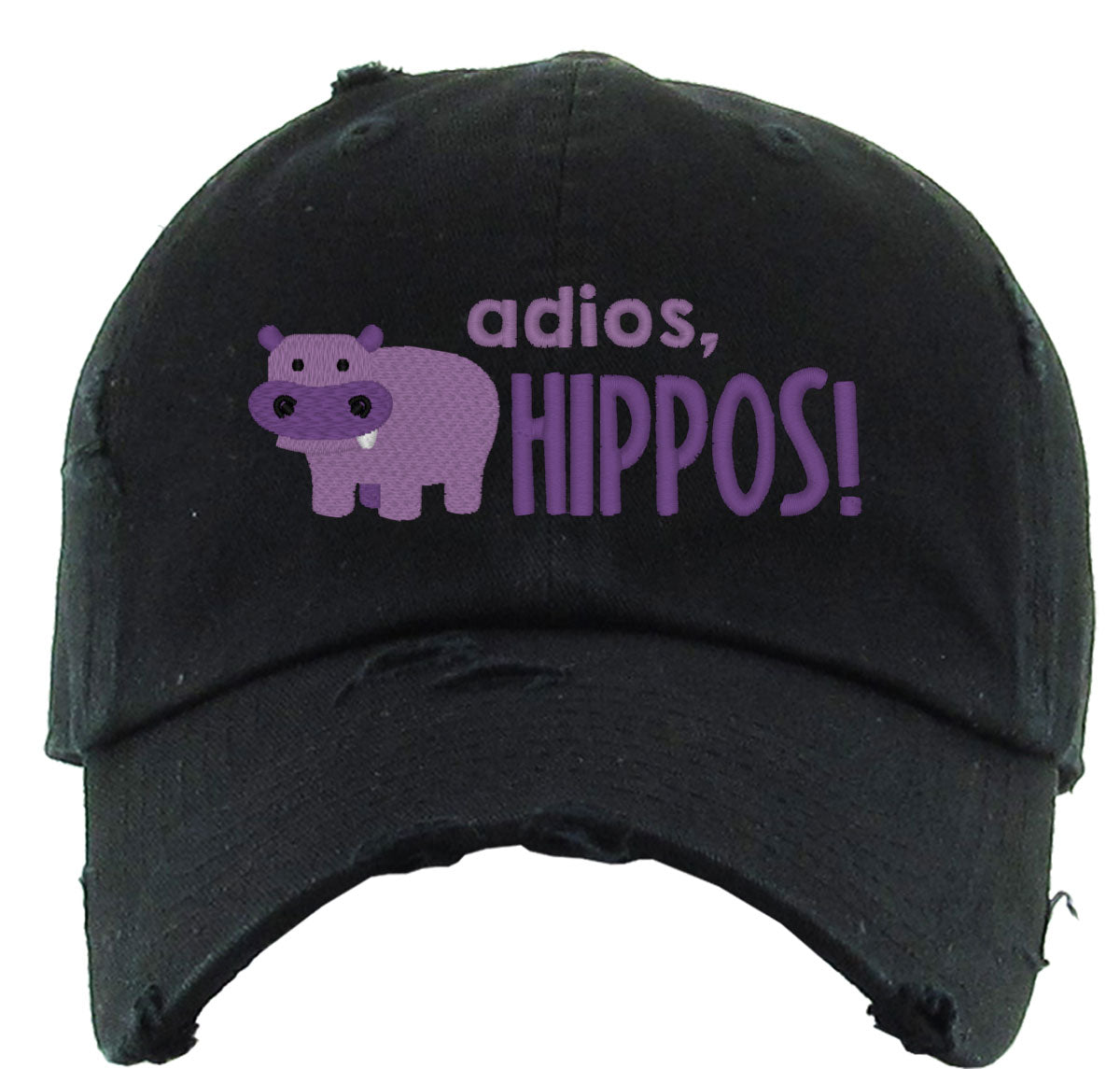 Adios Hippos Vintage Baseball Cap