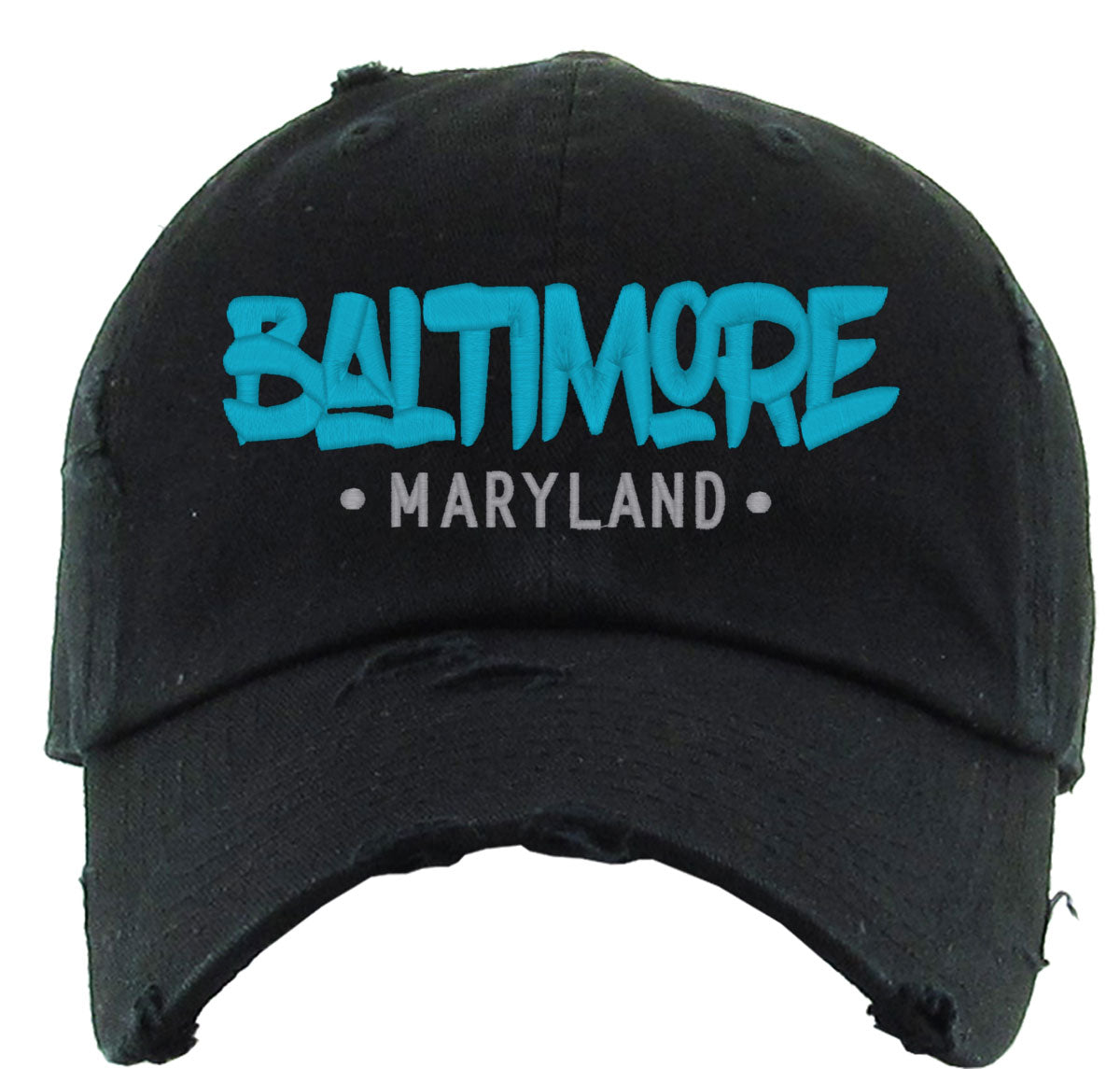 Baltimore Typography Vintage Baseball Cap