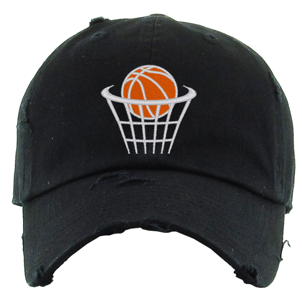 Basketball Hoop Vintage Baseball Cap