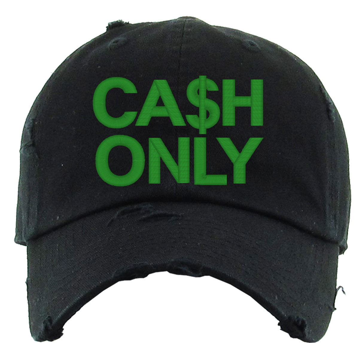 Cash Only Vintage Baseball Cap