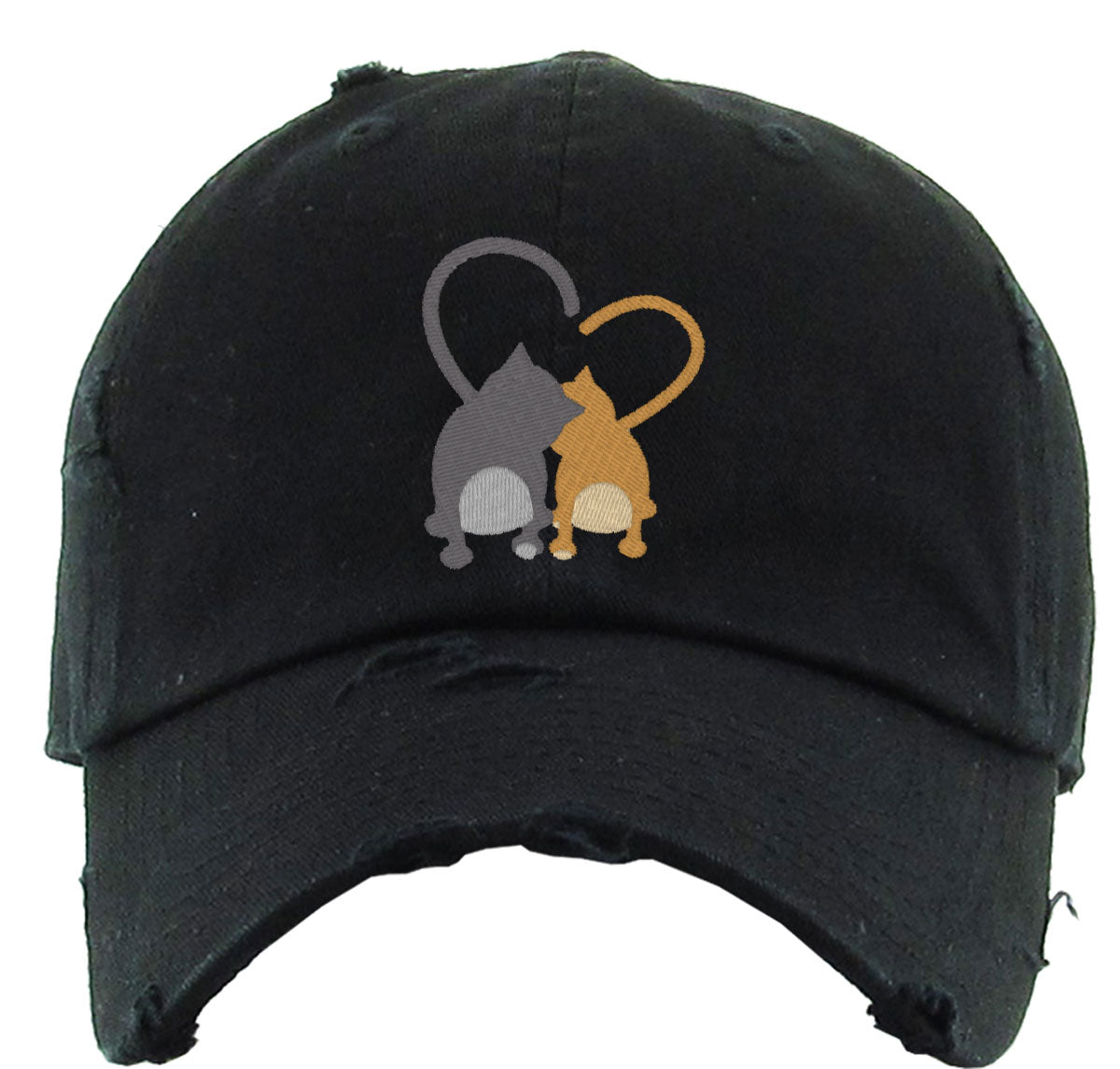 Cat Hearts Vintage Baseball Cap
