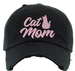 Cat Mom Mother's Day Vintage Baseball Cap