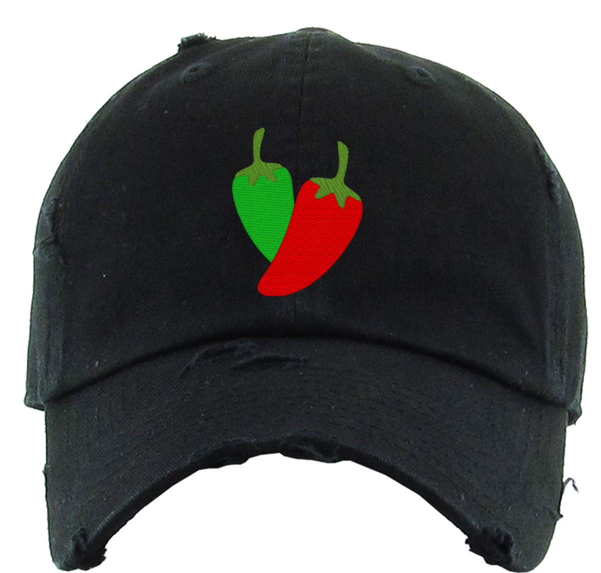 Mexico Symbols Chillies Vintage Baseball Cap