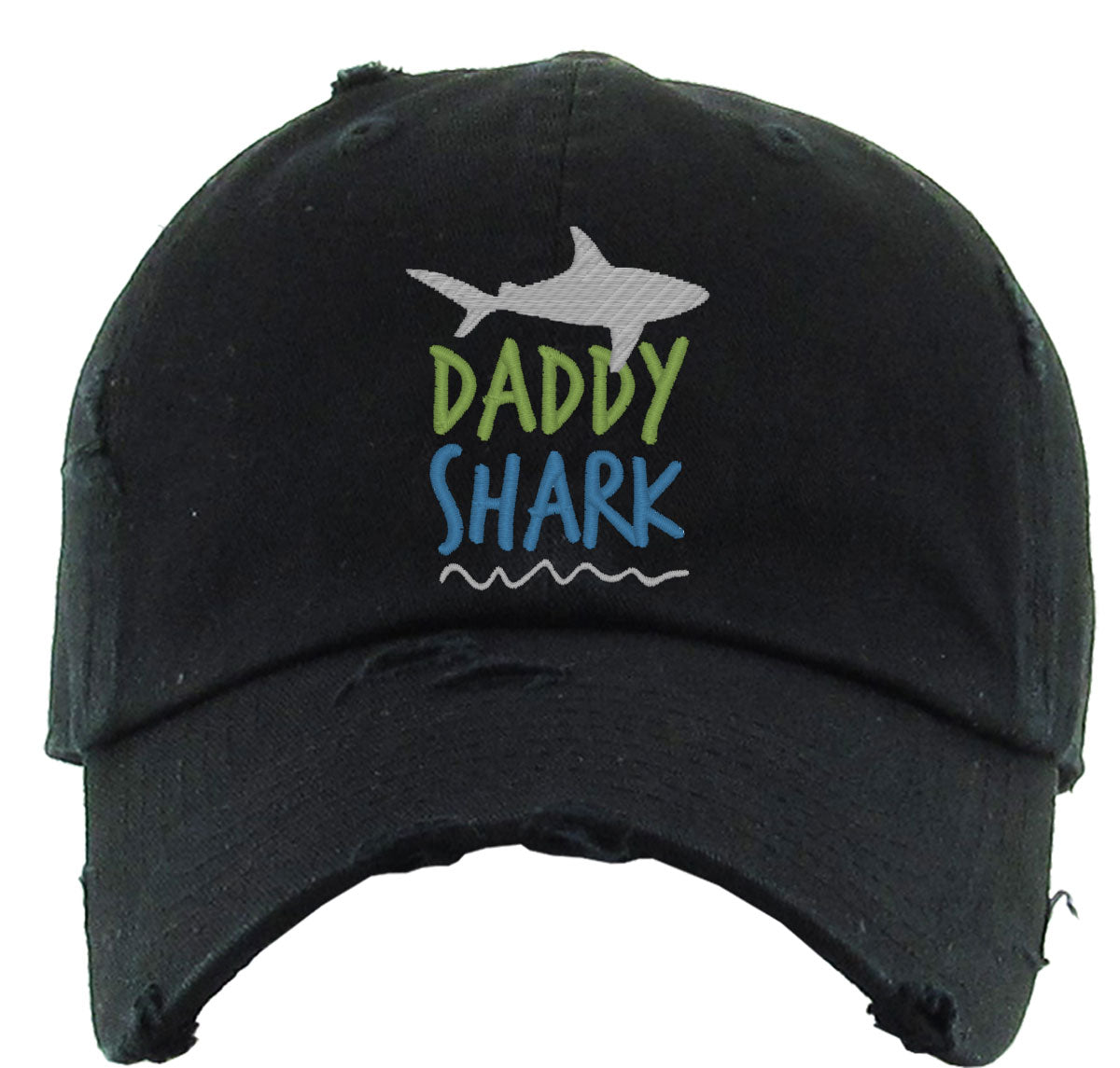 Daddy Shark Father's Day Vintage Baseball Cap