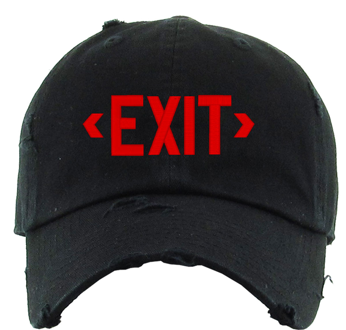Exit Sign Emergency Sign Vintage Baseball Cap