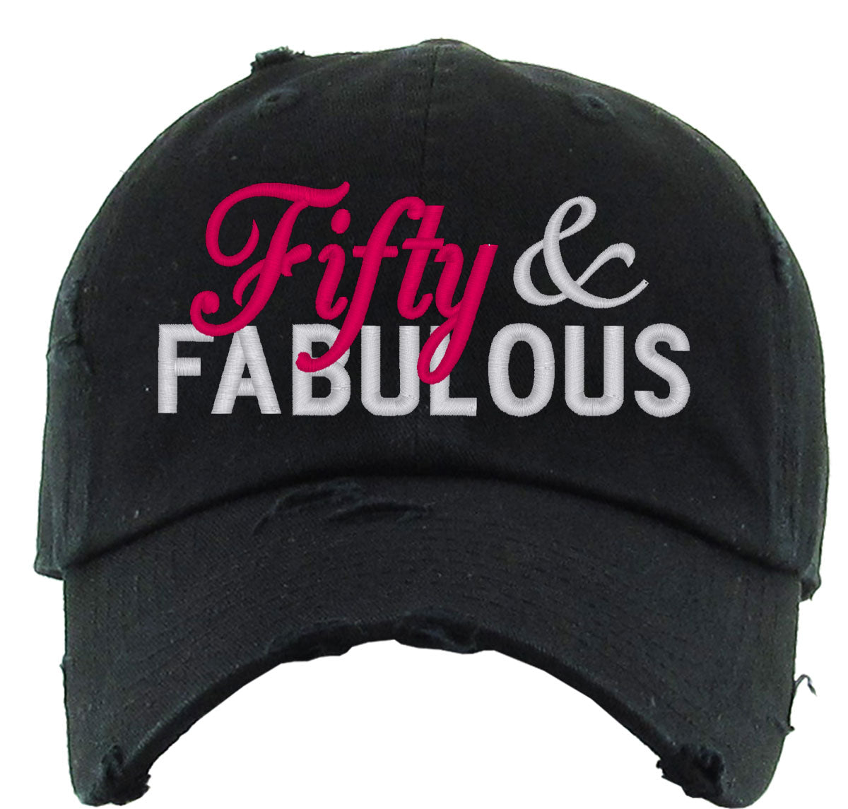 Fifty And Fabulous 50th Birthday Vintage Baseball Cap
