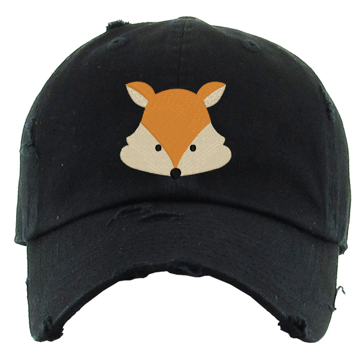 Cute Fox Face Vintage Baseball Cap