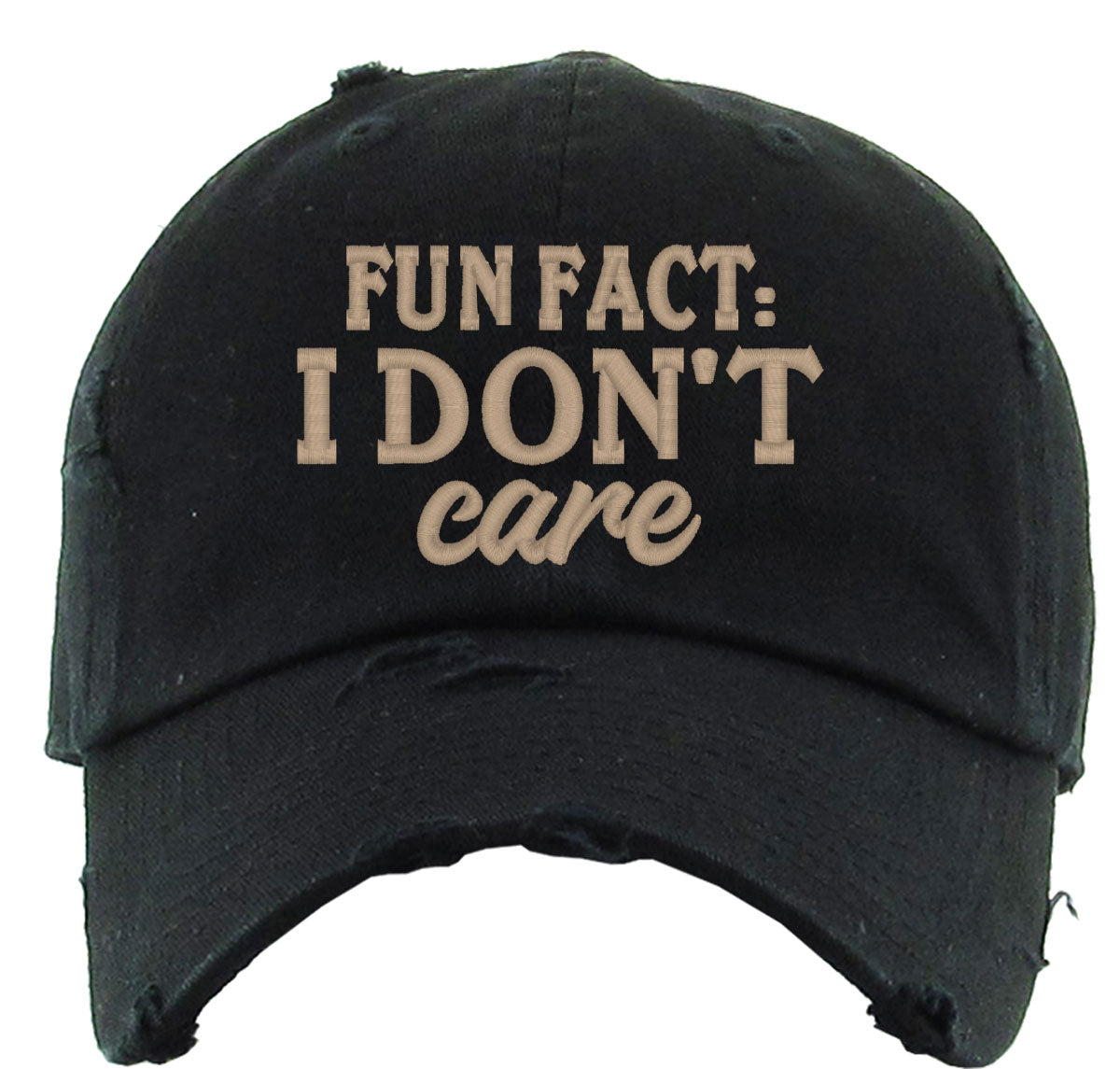 Fun Fact I Don't Care Vintage Baseball Cap