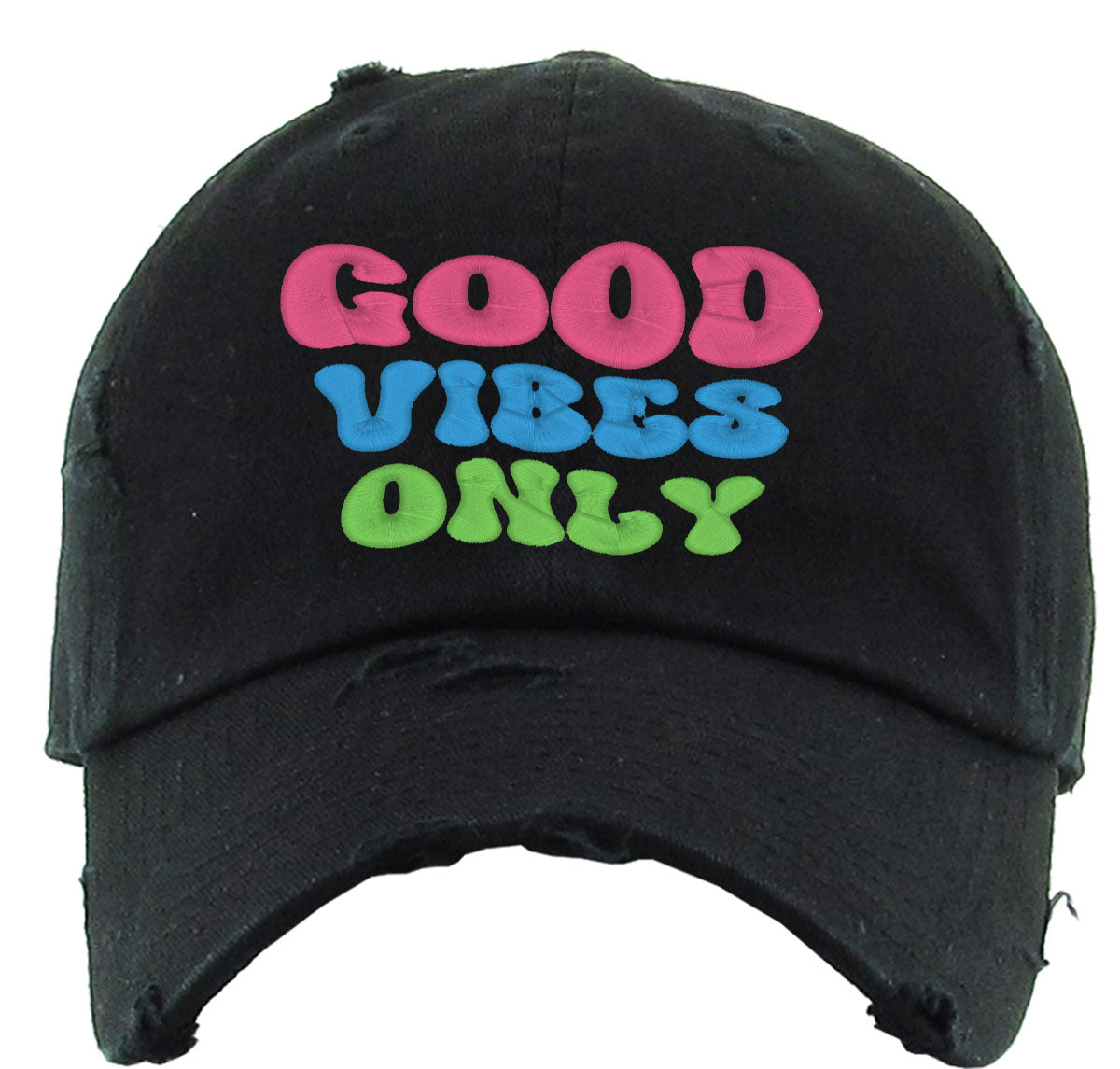 Good Vibes Only Vintage Baseball Cap