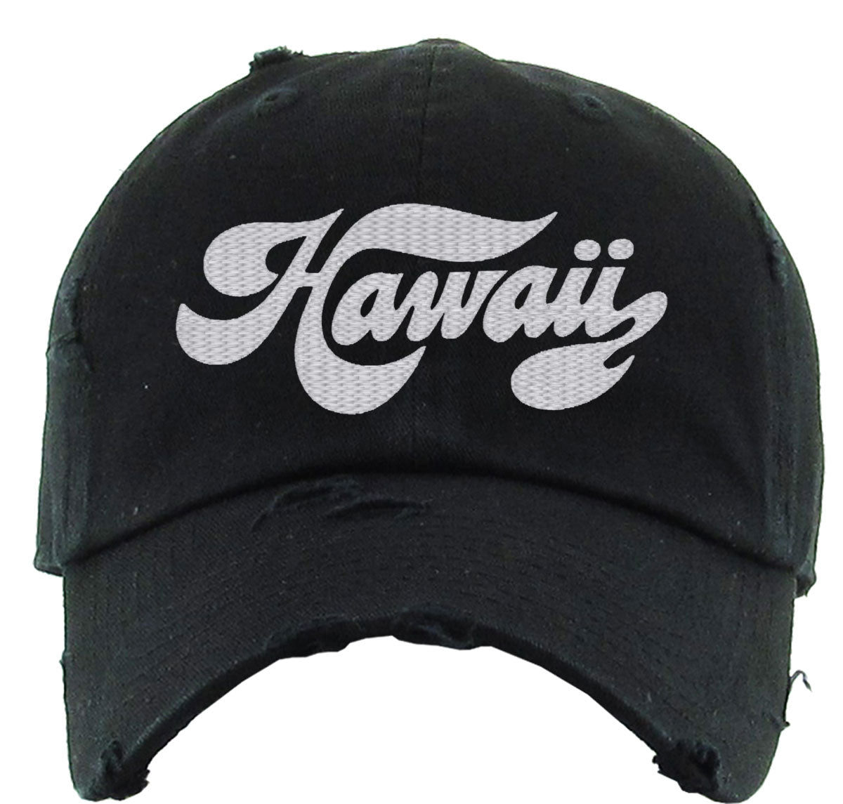 Hawaii Script Vintage Baseball Cap